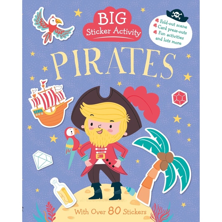 Carte pentru copii, NPP, Big Sticker Activity Book Pirates, 3+ ani