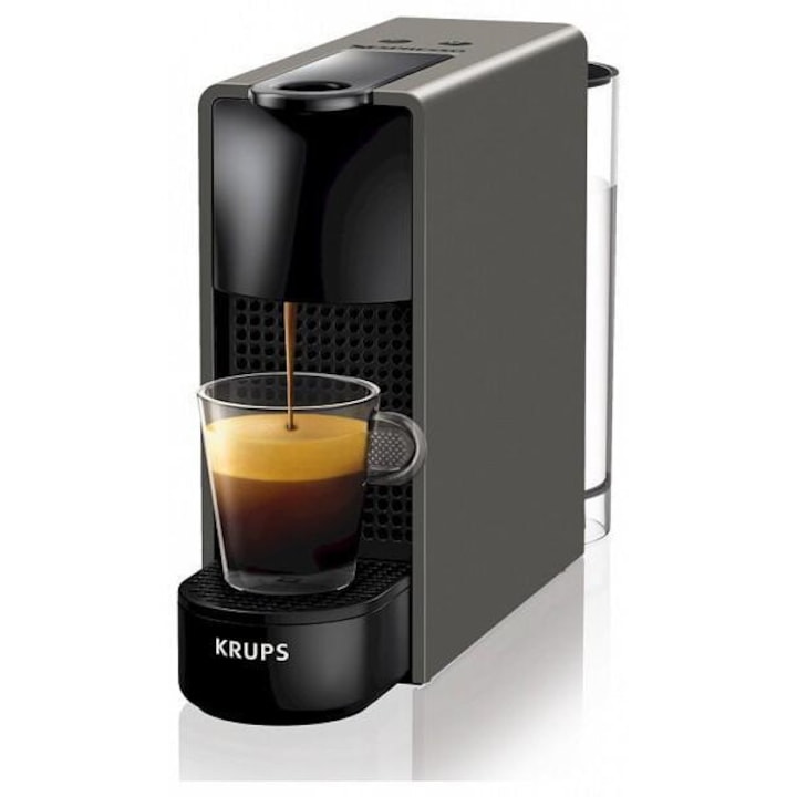 Espressor automat Krups Essenza Mini, negru/gri, 1310 W, 19 bari