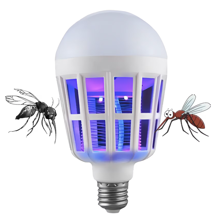 Bec LED Anti Insecte cu lumina alba naturala puternica 15W E27 OF