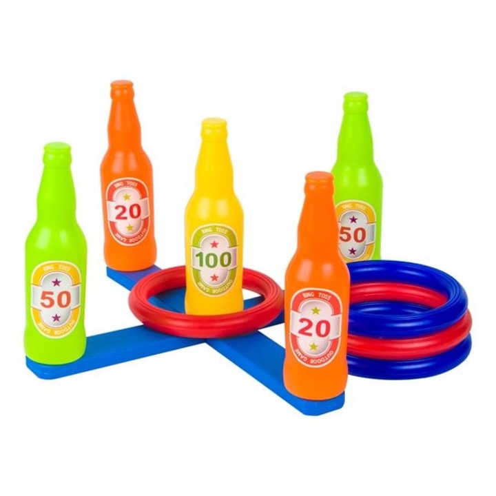 joc de Indemanare pentru Copii, RING TOSS, 4 Inele, 57x6,5x27 cm