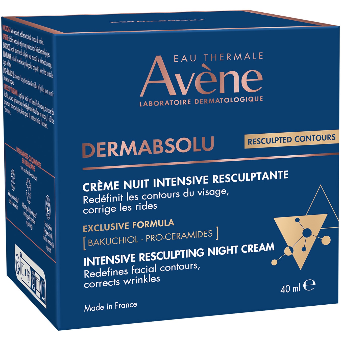 Crema de noapte intensiva pentru conturul fetei Dermabsolu, Avene, 40 ml