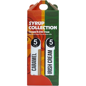 Sirop 5 TO GO Collection Duo, Caramel si Irish Cream, 2x250ml