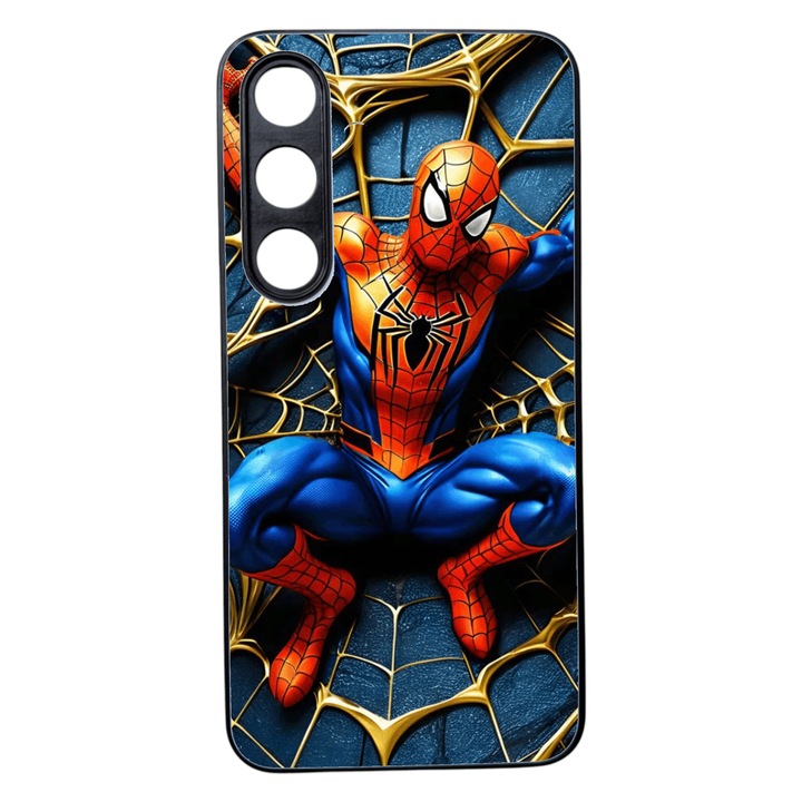 Puha TPU tok, Samsung Galaxy S25 kompatibilis, pókdizájn