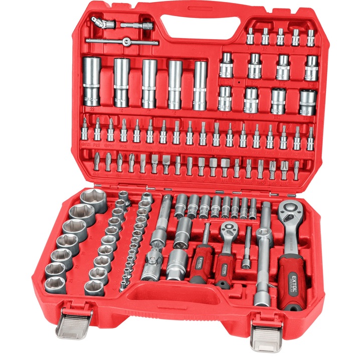 Set tubulare, EXTOL PREMIUM, 8818338, CrV, S2