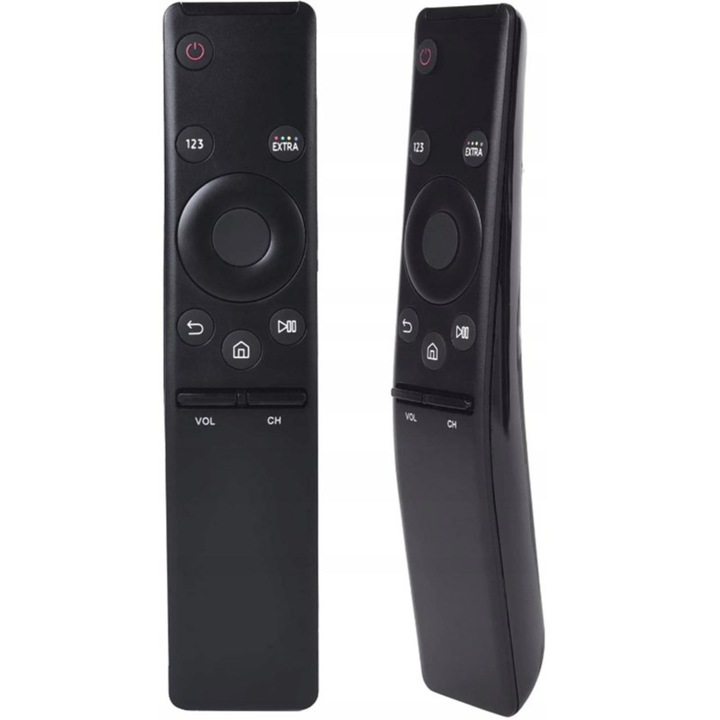 Премиум универсално дистанционно управление за Smart TV VarioShop®, съвместимо със Samsung, лесно за употреба, 16.5 x 3.5 x 2 см, черно