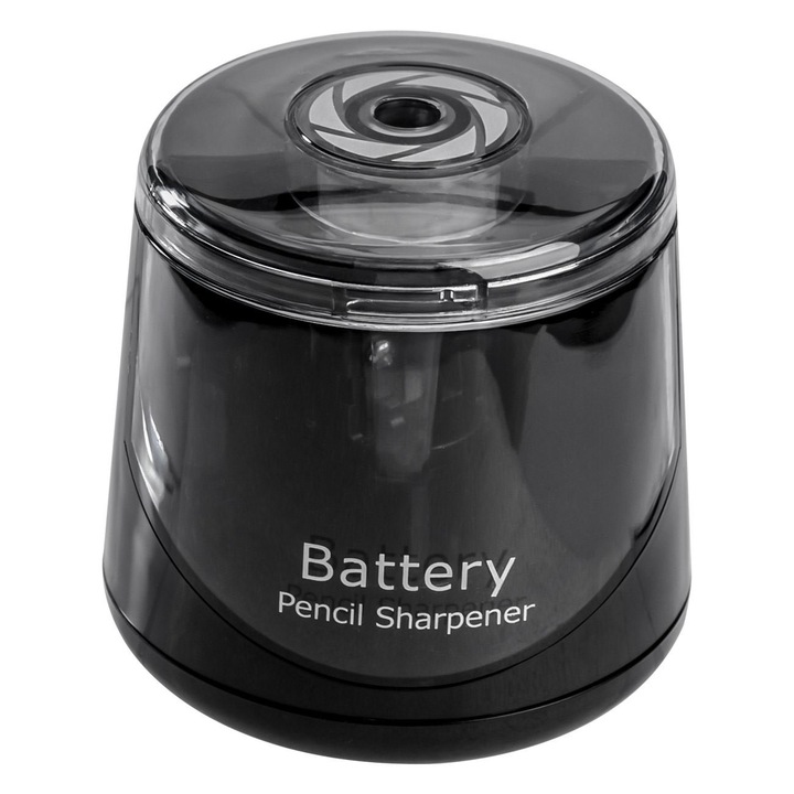 Ascutitoare electrica, COMSTO, cilindru, negru, 6.5x7cm