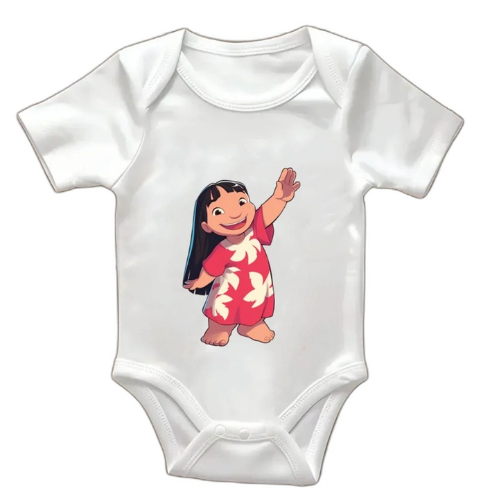 Body bebeluși, alb, bumbac - 48764, Alb, One Size INTL