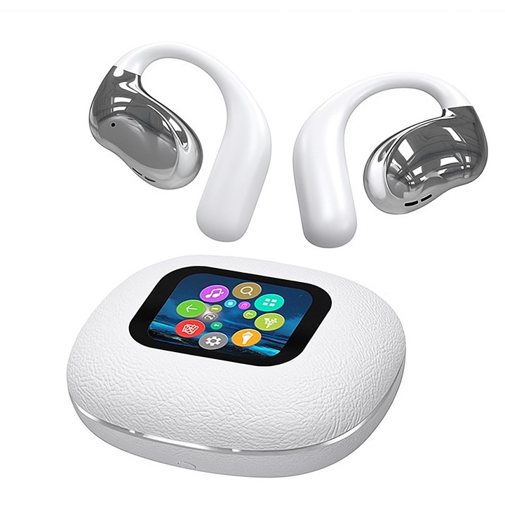 Casti cu Traducator Instant, Conversatii in Timp Real in Peste 40 de Limbi, Conectivitate Bluetooth, Microfon Integrat, Autonomie Extinsa – Gadget Ideal pentru Calatorii si Intalniri de Afaceri