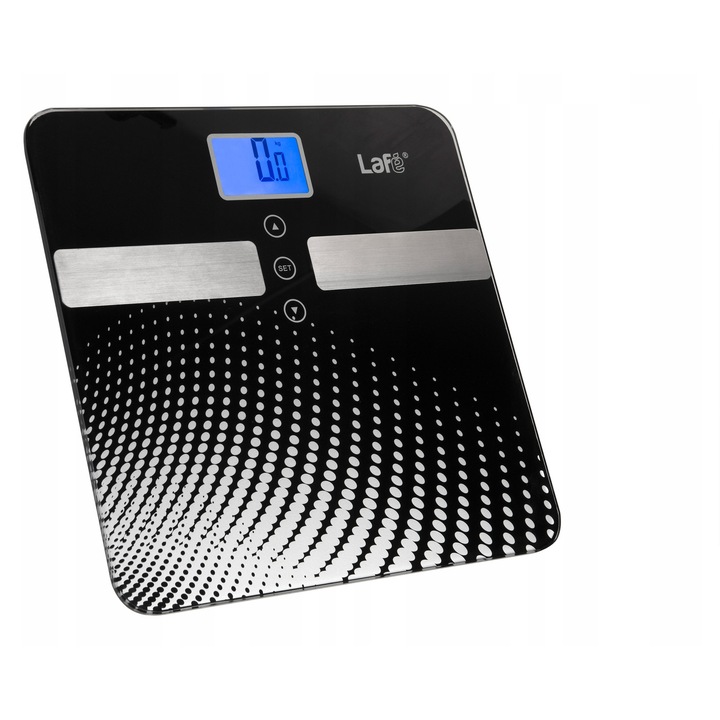 Lafe WLS003.0 телесен кантар, телесен анализ, 30x30см, 150кг, стъклен