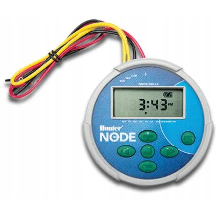 NODE-400 контролер за спринклерна система, 4 секции, 9VDC, без соленоиди, с гъвкава функция за програмиране, водоустойчив
