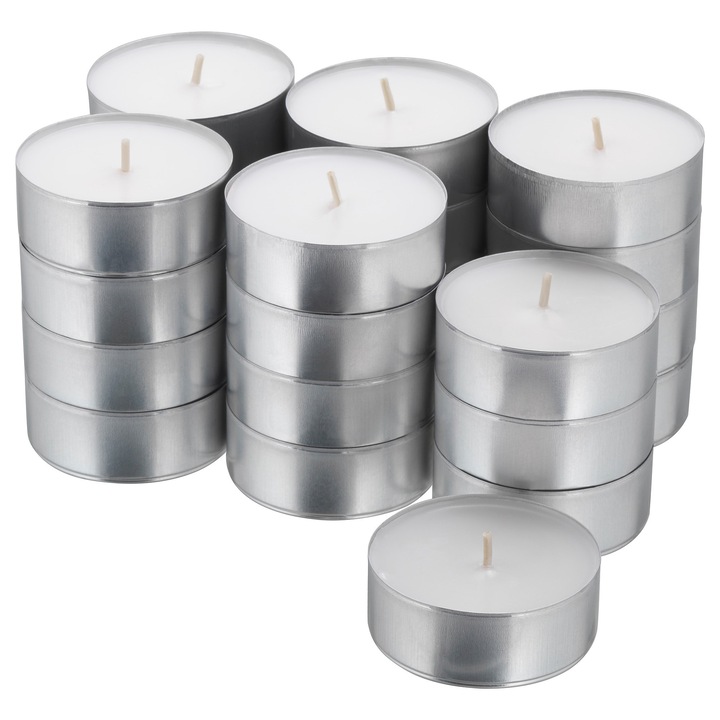 IKEA GLIMMA teamécsesek, 24 db, 59 mm, égési idő 9 óra, szett