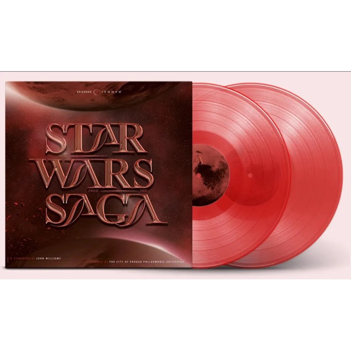 Star Wars Saga, City Of Prague Philharmon, 2Vinyl (LP), rosu