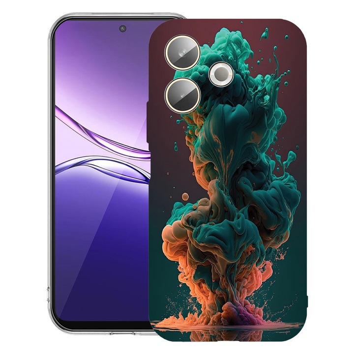 BestCase® Husa Clear Silicon pentru OPPO A5 Pro 5G, Liquid Colors, 2042415 T 1235