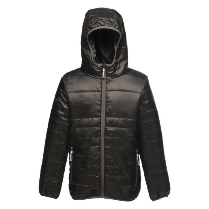 Gyermek termo kabat, kapucnival, Regatta RETRA454, 45674, Fekete