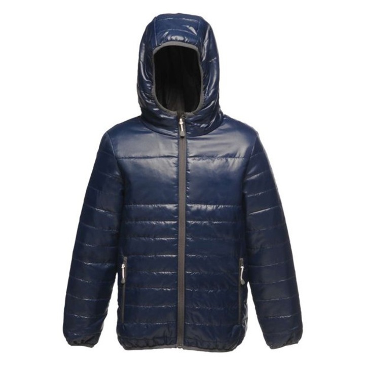 Gyermek termo kabat, kapucnival, Regatta RETRA454, Sotetkek, Sötétkék