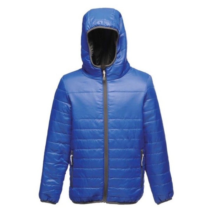 Gyerek termokabat kapucnival, Regatta RETRA454, Kiralykek, Kék