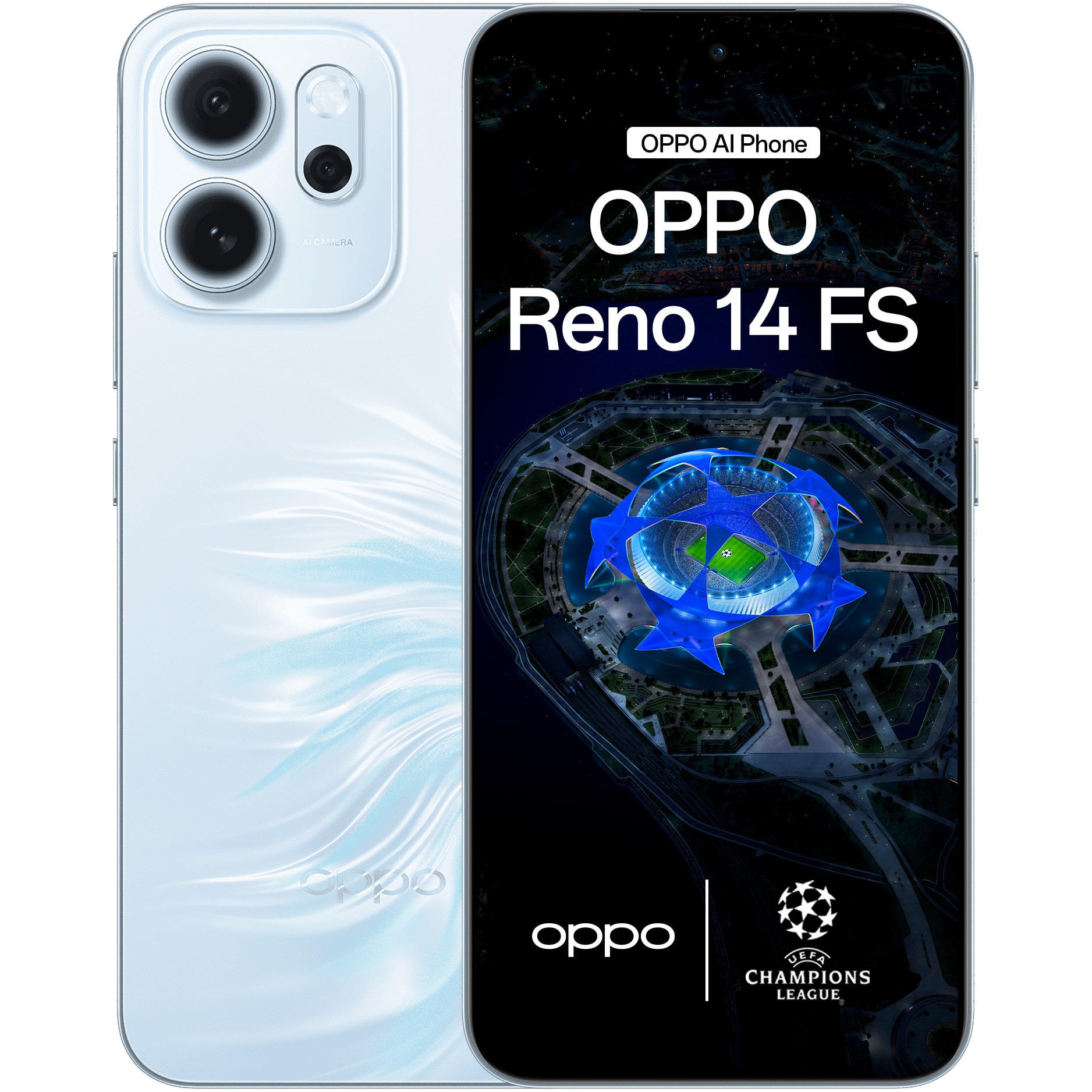 Telefon mobil OPPO Reno14 FS, Dual SIM, 12GB RAM, 512GB, 5G, Opal Blue
