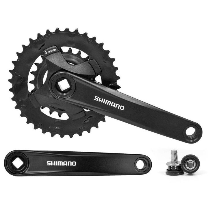 Angrenaj Shimano FC-MT101-B2, 36/22T, 9 viteze, 175 mm