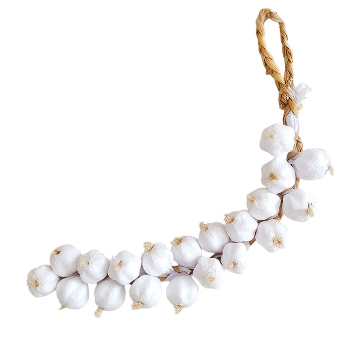 Връзка изкуствен чесън, 42 см, 20 глави