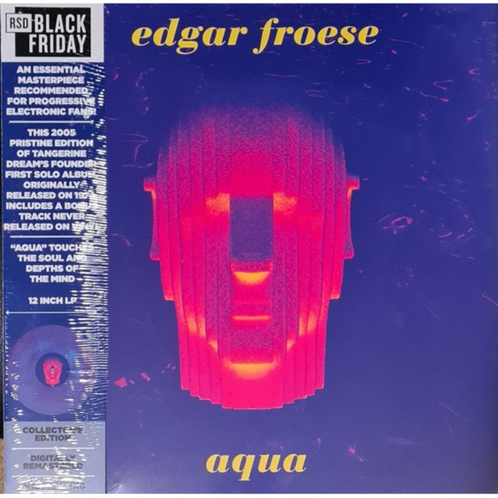 Edgar Froese - Aqua [Blue Pink Swirled LP reissue&remaster] (vinyl)