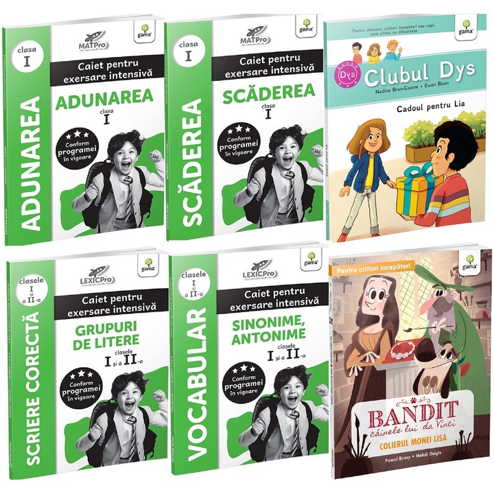 Pachet absolventi clasa 1, 6 carti
