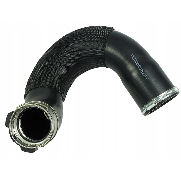 Intercooler fültömlő, Turborury, Jeep Compass 2.0 Crd, Modell 52083041, Nbr-Cr gumi Kevlar szálakkal, Olaj- és magas hőmérsékletállóság, Csatlakozó átmérő 60 mm x Cső 55 mm x Vastagság 5 mm, Fekete