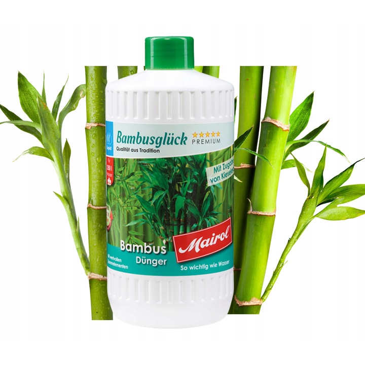 Ingrasamant Pentru Bambusi, Kacper Lorent, Bambusglück 1L, Concentrat Eficient, Npk Echilibrat (10-3, 5-4) + Bor, Cupru, Fier, Mangan, Zinc Si Molibden, Actiune Imediata, Puterea Siliciului