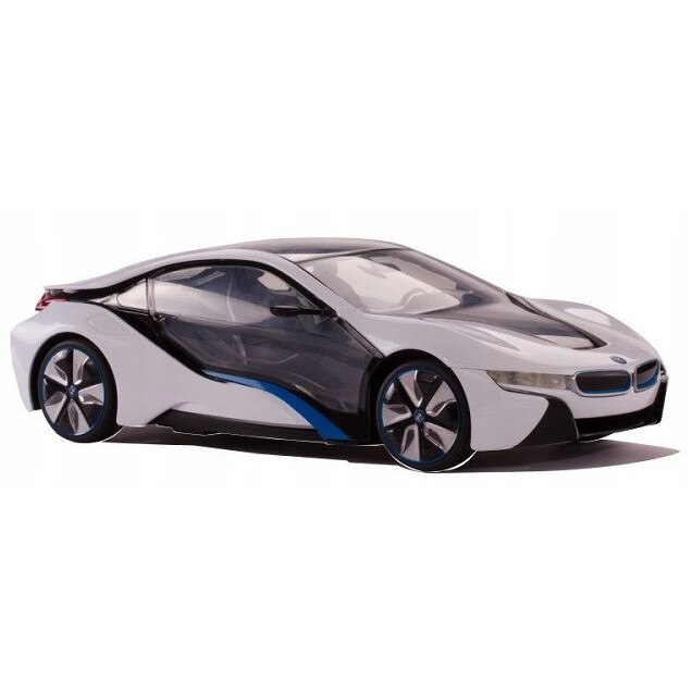 Masina RC Rastar BMW i8 Concept, 1:12, argintie, 2.4GHz, pentru