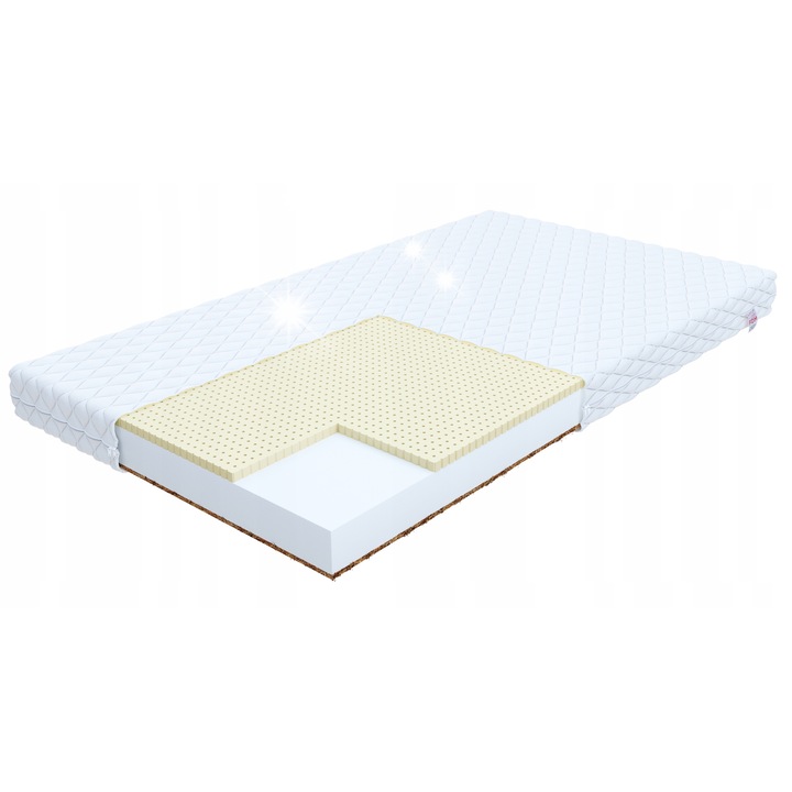 FDM PIKOLO matrac 180x200 cm, 10 cm vastag, antiallergén, PRÉMIUM JERSEY huzattal