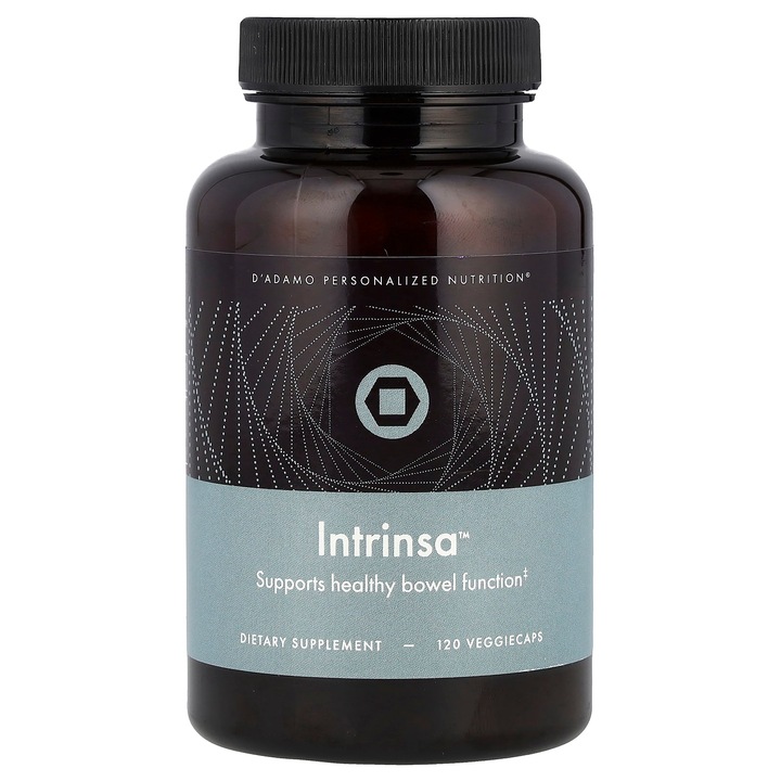 Supliment alimentar, D'adamo, Intrinsa, 120 capsule vegetale, sprijina sanatatea intestinala