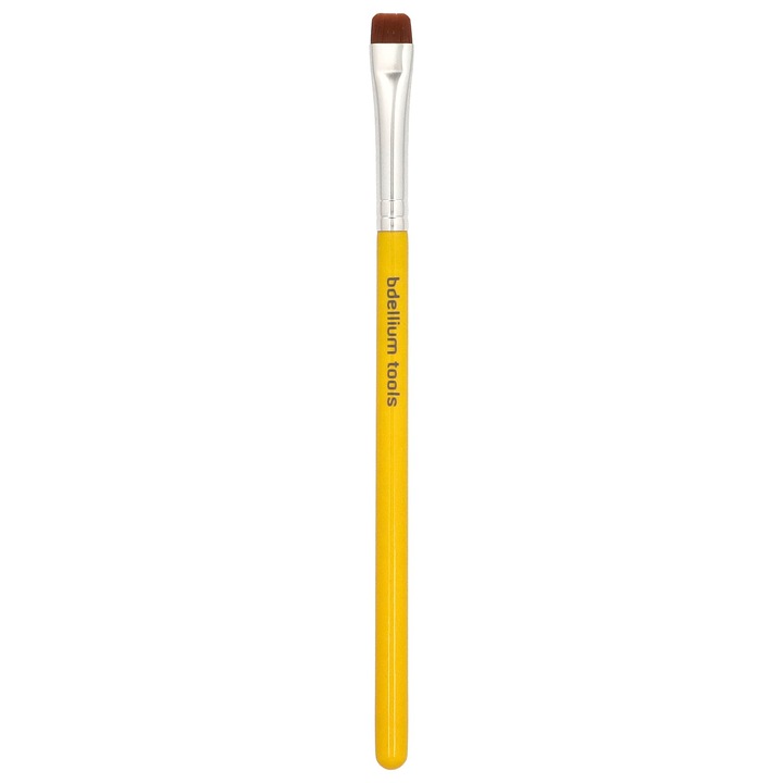 Pensula de machiaj, Bdellium Tools, Studio Line, Flat Eye Definer, 16cm, antibacteriana