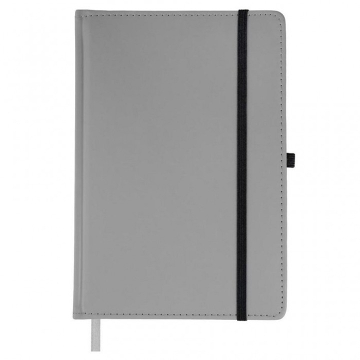 Caiet A5 cu pagini in carouri, Easy Stationery, 144 pagini, gri, 212x146mm