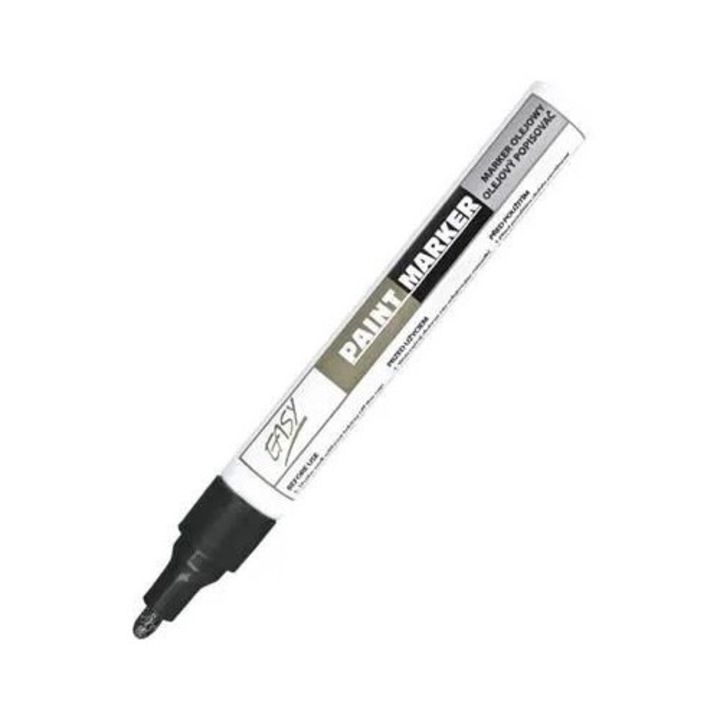Маркер, Easy Stationery, комплект от 10 броя, водоустойчив, черен