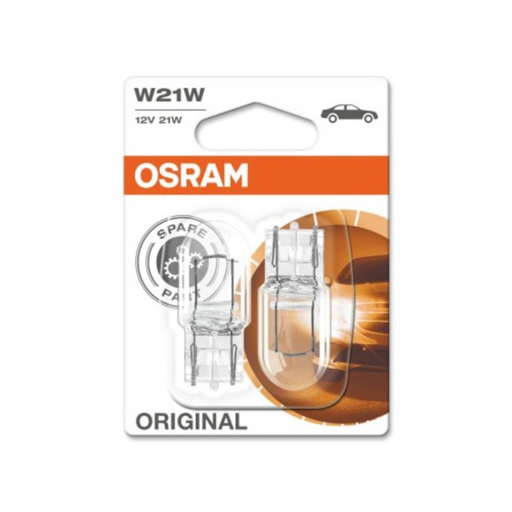 Set 2 Becuri W21W, 12V, 21W, Osram