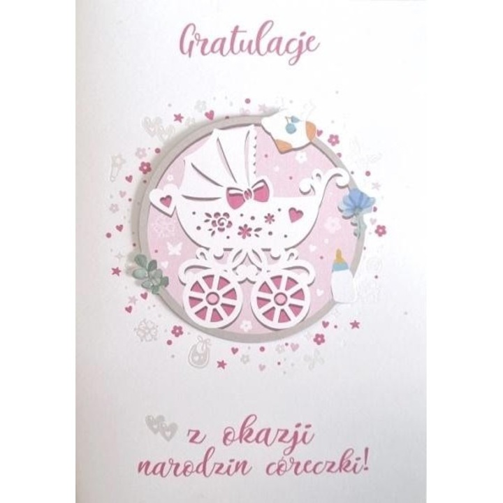 Karnet Narodziny GM-714, Armin Style, 185x134mm, folie