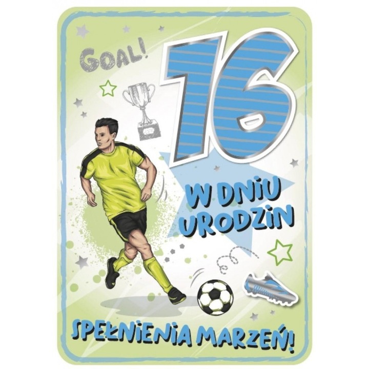 Karnet Urodziny 16 GM-757, Armin Style, felicitare cu coperta, 2021