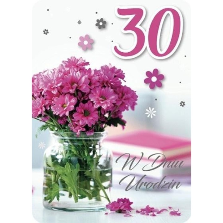 Karnet Urodziny 30 GM-809, Armin Style, 186x138mm, coperta folie, 2022