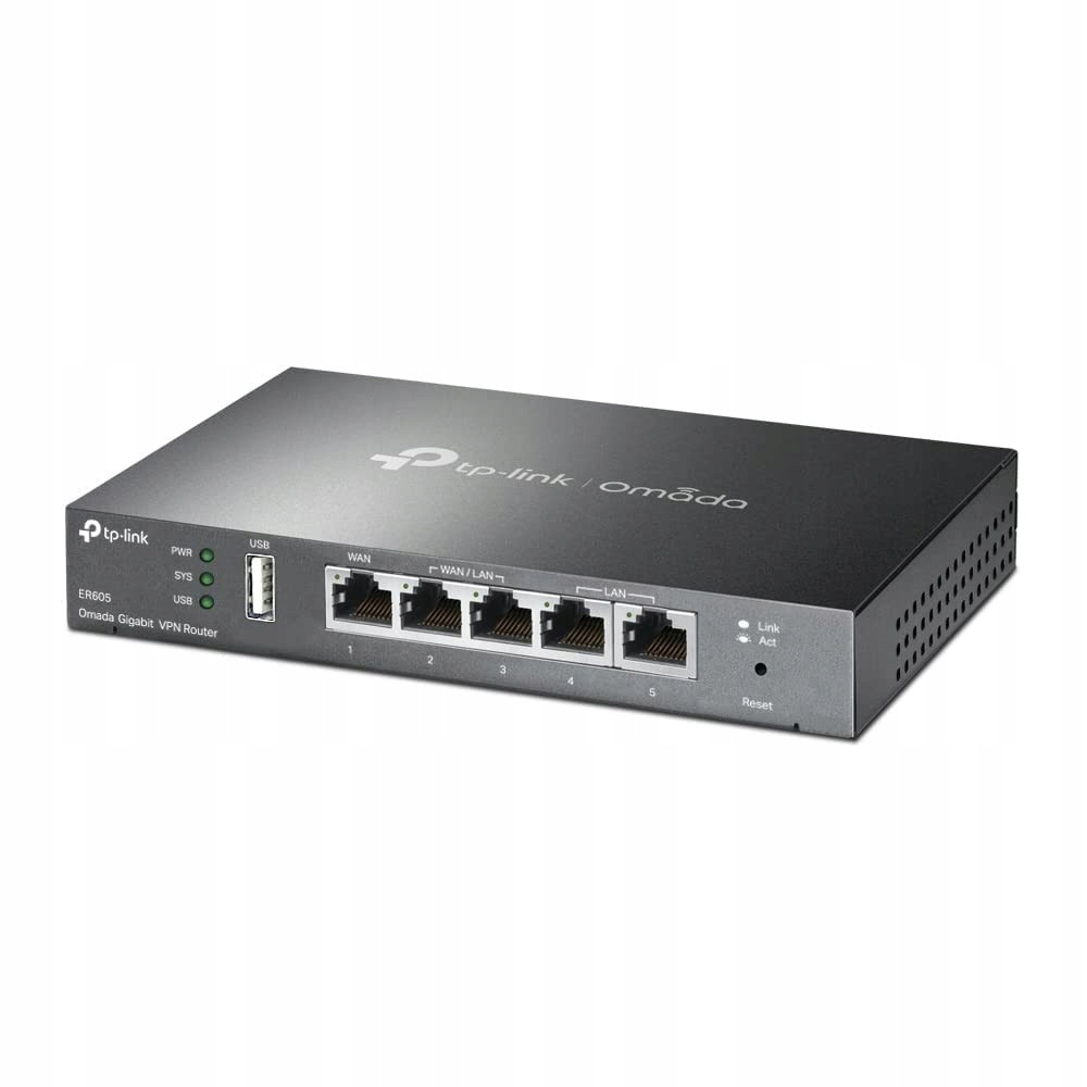 Router TP-Link TL-R605 Gigabit, 5 porturi, VPN, 4 porturi WAN, 1000Mbps ...