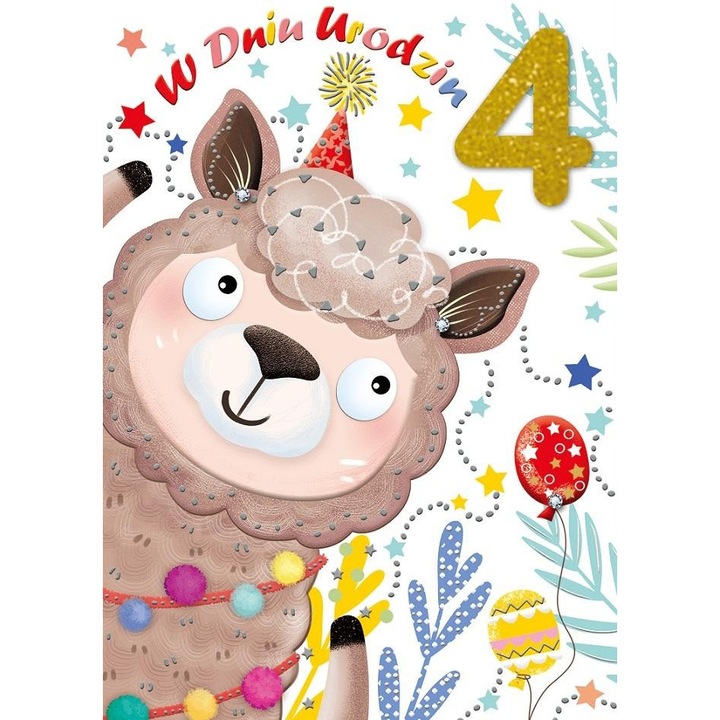 Karnet Urodziny 4, Armin Style, 137x192mm, coperta folie, 2022