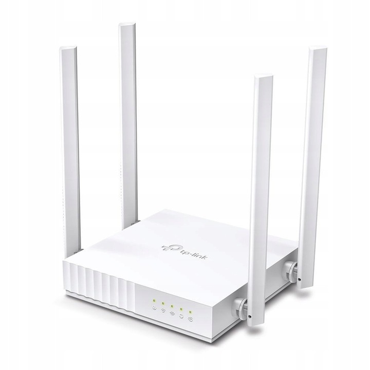 Wi-Fi рутер Archer C24, 2.4GHz/5GHz, 4 антени, бял, 115x106.7x24.3mm