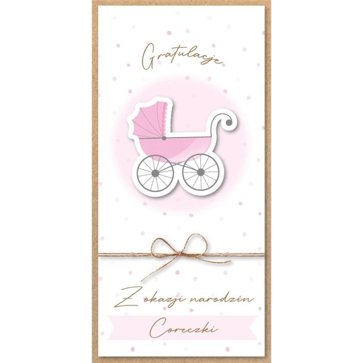 Kislány születésnapi kártya, Armin Style, 108x221mm, fóliaborításban