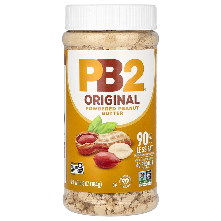 Supliment pudra PB2 Foods, unt de arahide, 184 g, vegan, fara gluten