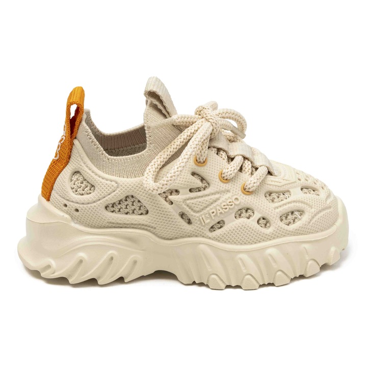 Gyerek tornacipő IL PASSO KING, Krémszín