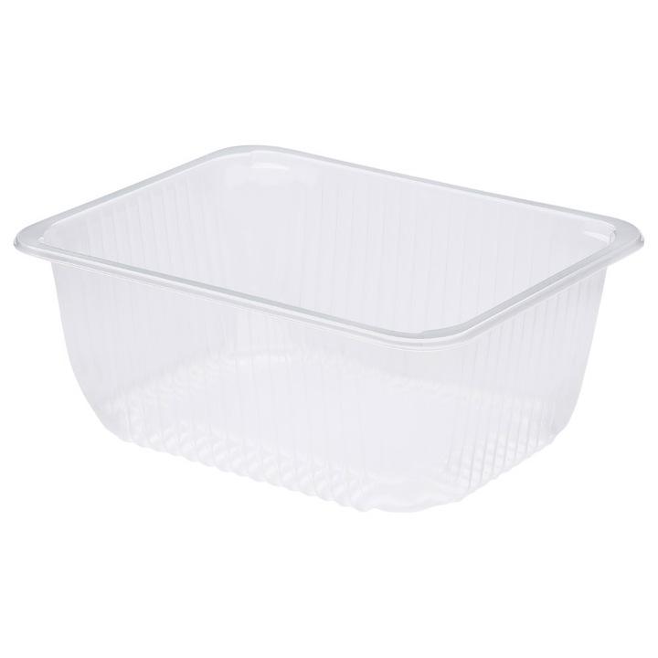 Cutie alimentara rectangulara 227x178x90mm, polipropilena, transparenta, set 420 bucati