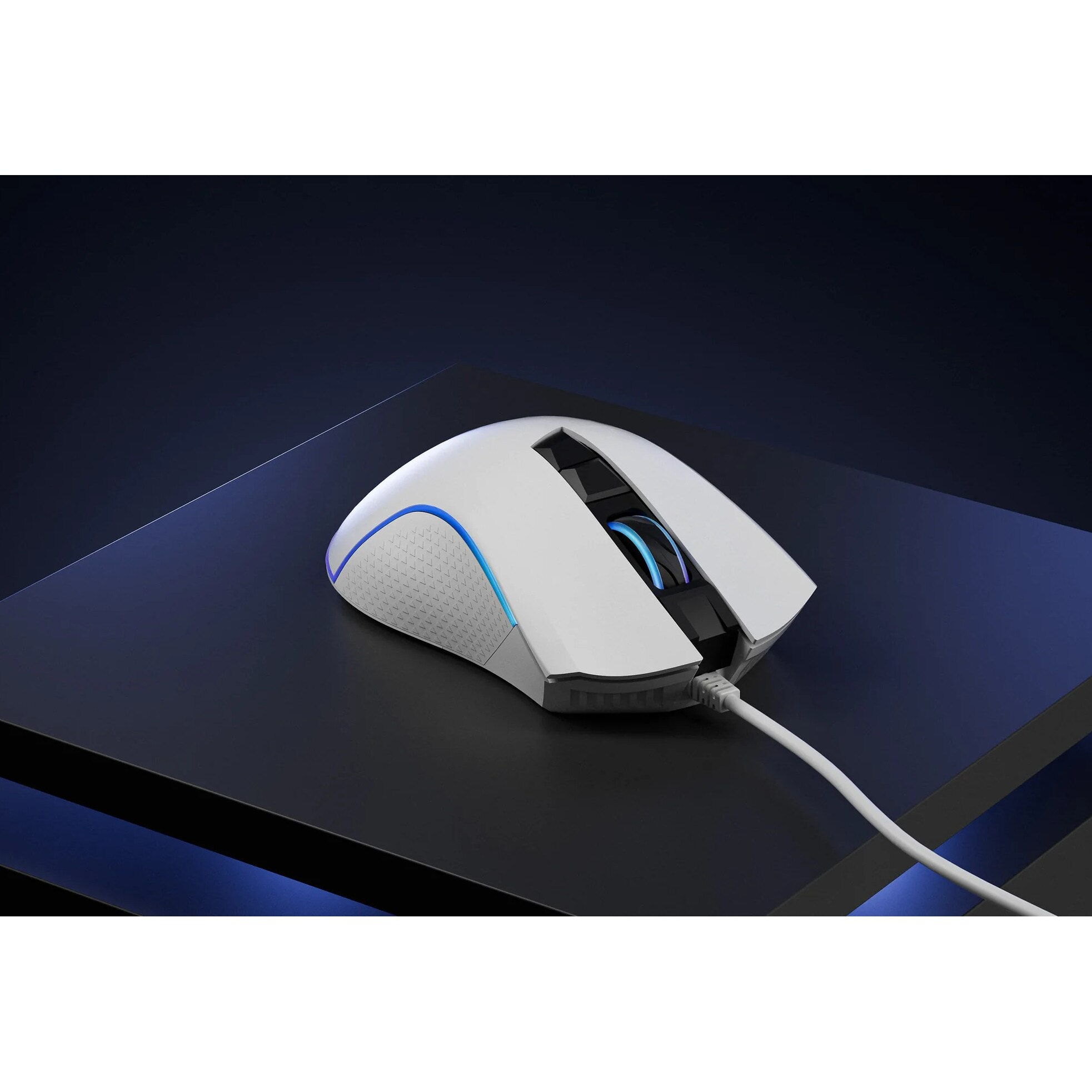 Mouse Gaming QwertyKey Forge Alb, RGB, 12.000 DPI, Software - eMAG.ro