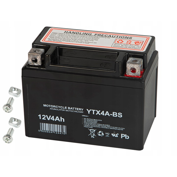 Акумулатор гел 6V 4Ah без поддръжка за мотоциклети, скутери, ATV, размери 85x110x68mm, 0,7кг