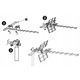 Antena TV externa directionala Blow DVB-T2 4K Ultra HD, 11-14 dB, 79cm, rezistenta la apa