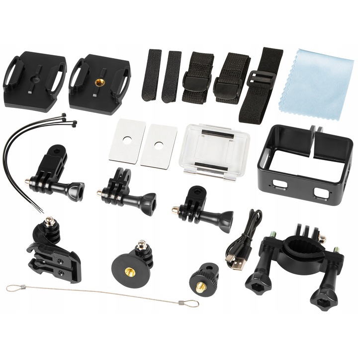 Камера за спорт BLOW Pro4U 5K, 20MP, Wi-Fi, водоустойчива, 60x42x21mm, пълен комплект