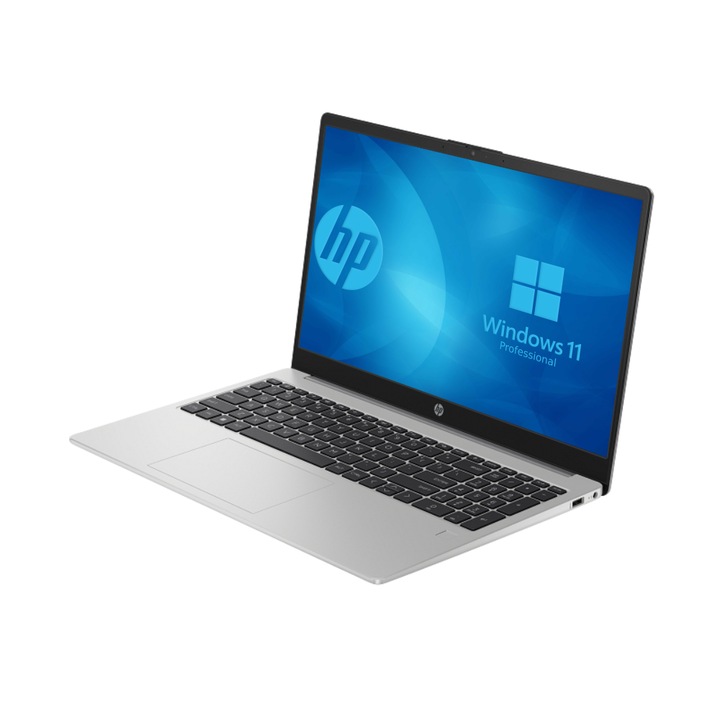 HP 255 G10 Laptop, AMD Ryzen 3 7330U, 24GB Memória, 256GB SSD, 15.6" FullHD kijelző, Ezüst, Böngésző, Vírusirtó, Magyar kiosztás, Windows 11 Pro