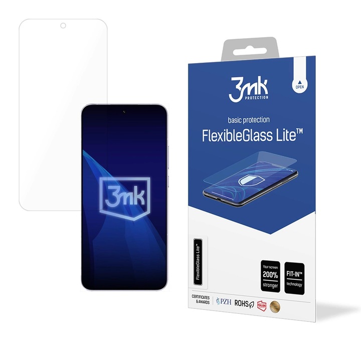 Folie sticla 3mk FlexibleGlass Lite compatibila cu Oppo Reno 14, Transparent
